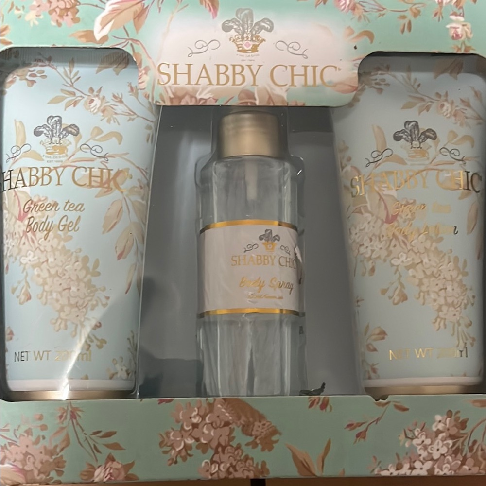 Shabby Chic Blue Moisturizer & Body Oil Set